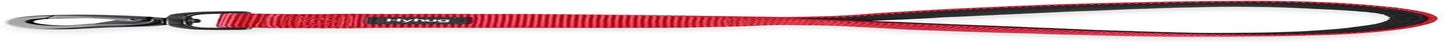 Traffic Nylon 18 Inches Short Leash with Soft Neoprene Padded Handle for Giant Large Medium Boy and Girl Dogs - Professional Training, Daily Use Walking. (Red)