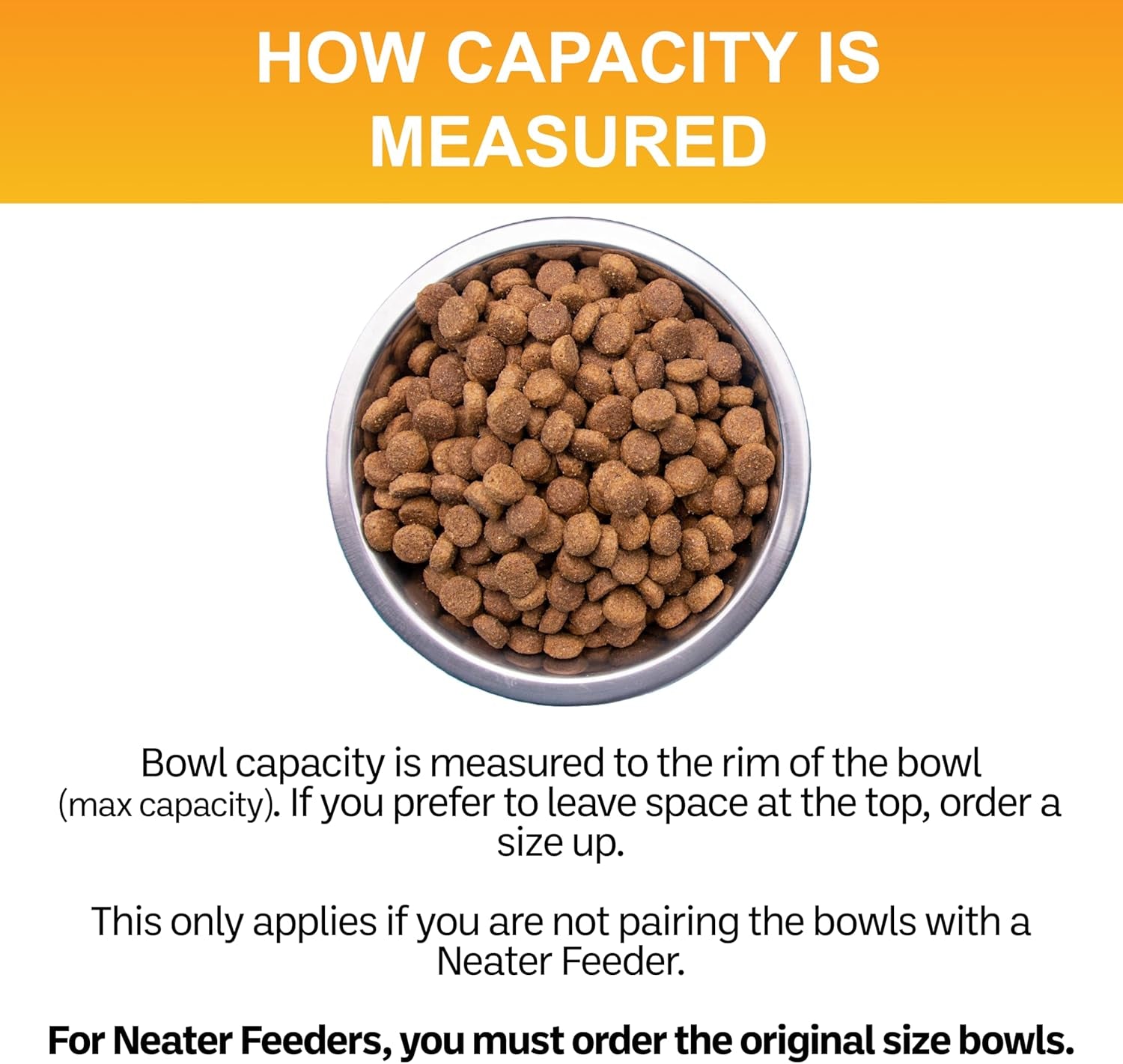 Stainless Steel Dog and Cat Bowls (2 Pack) Neater Feeder Cat Deluxe or Cat Express Extra Replacement Bowl (Metal Food and Water Dish) (1 Cup)