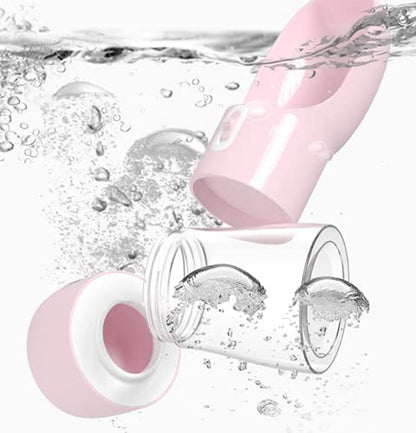 Dog Water Bottle Portable Pet Water Bottle Leak Proof Dog Water Dispenser and Food, Lightweight Dog Travel Water Bottle Bowl for Walking and Trave